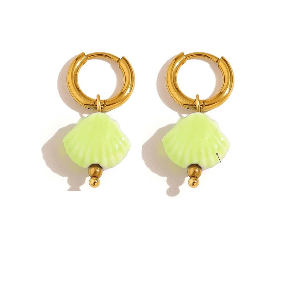 Brinco Argola Concha Colorido Uana