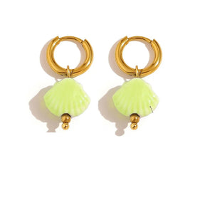 Brinco Argola Concha Colorido Uana