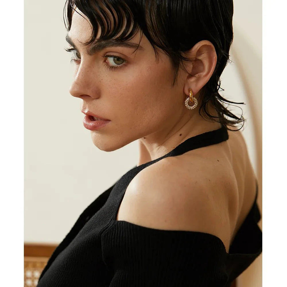 Brinco Argola Zircônia Inai