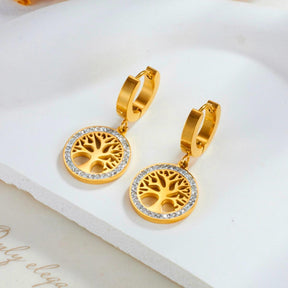 Brinco Pendente Árvore da Vida Tina