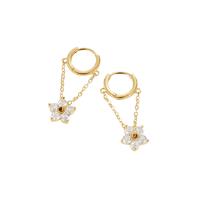 Brinco Zircônia Flor Brisa