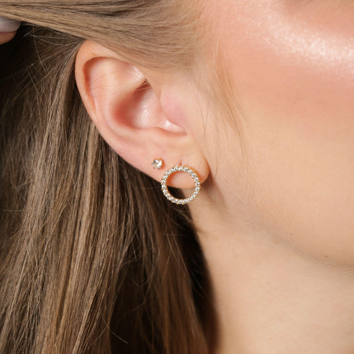 Brinco Círculo Teresa Inspiração Pandora