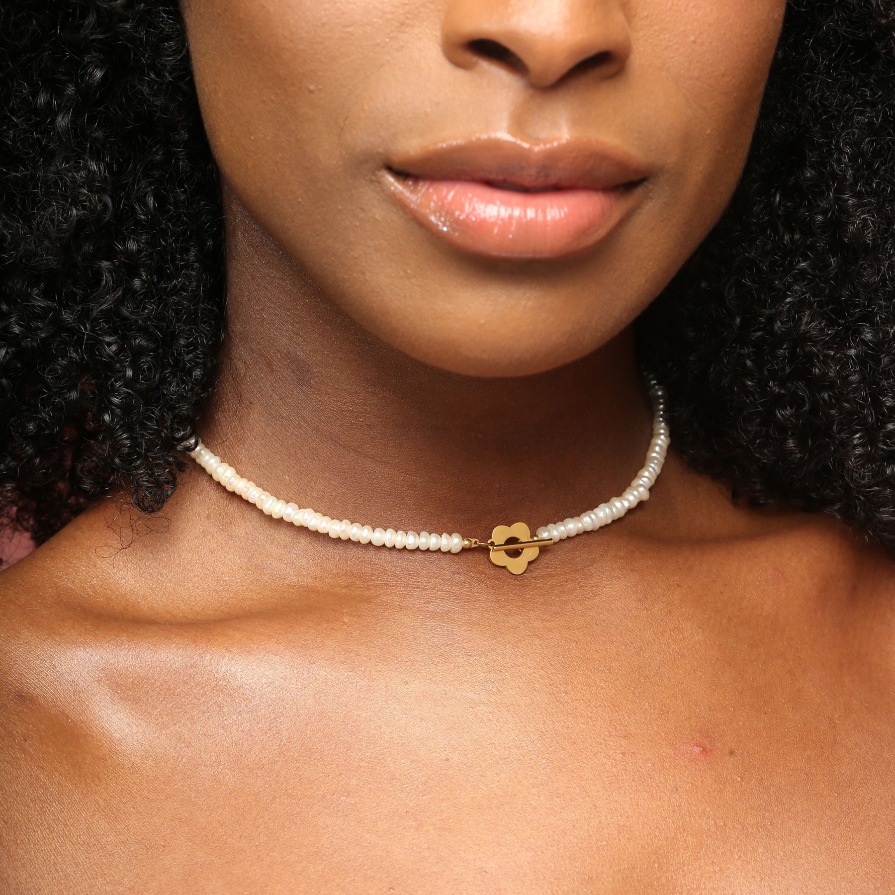 Colar Choker Pérola Selena