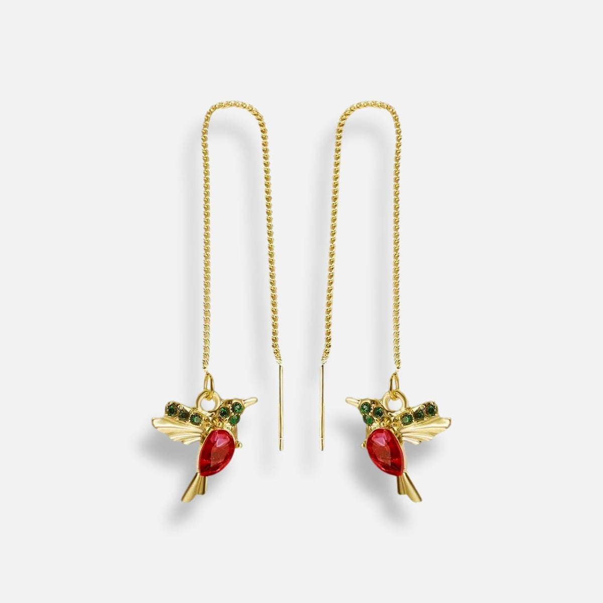 Brinco Beija-Flor Cristal Aneve