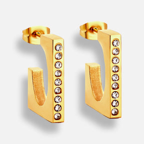 Brinco Argola Cravejada Jullyane