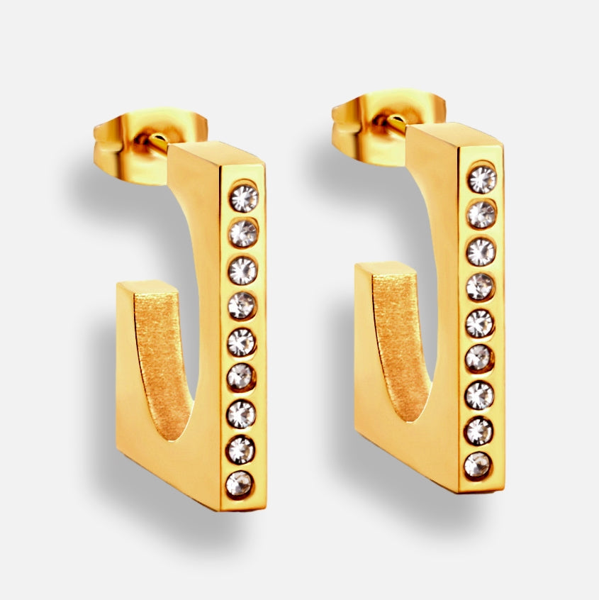 Brinco Argola Cravejada Jullyane