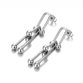 Brinco de Elos Médios Inspiração Tiffany