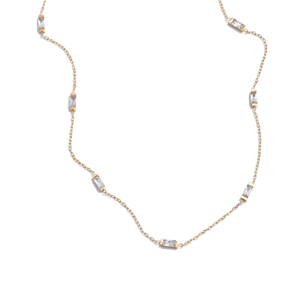 Colar Choker Zircônia Raja