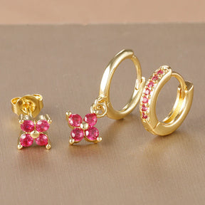 Trio de Brinco Ponto de Luz Olivia