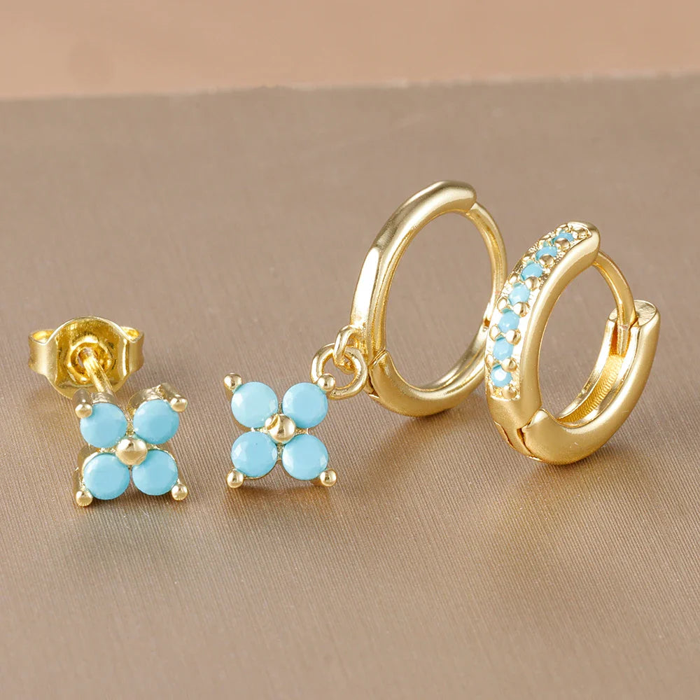 Trio de Brinco Ponto de Luz Olivia