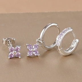 Trio de Brinco Ponto de Luz Olivia