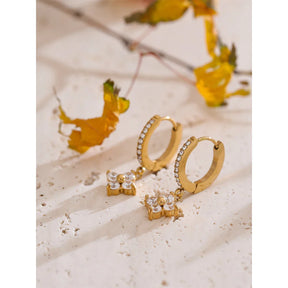 Brinco Pendente Zircônia Olivia