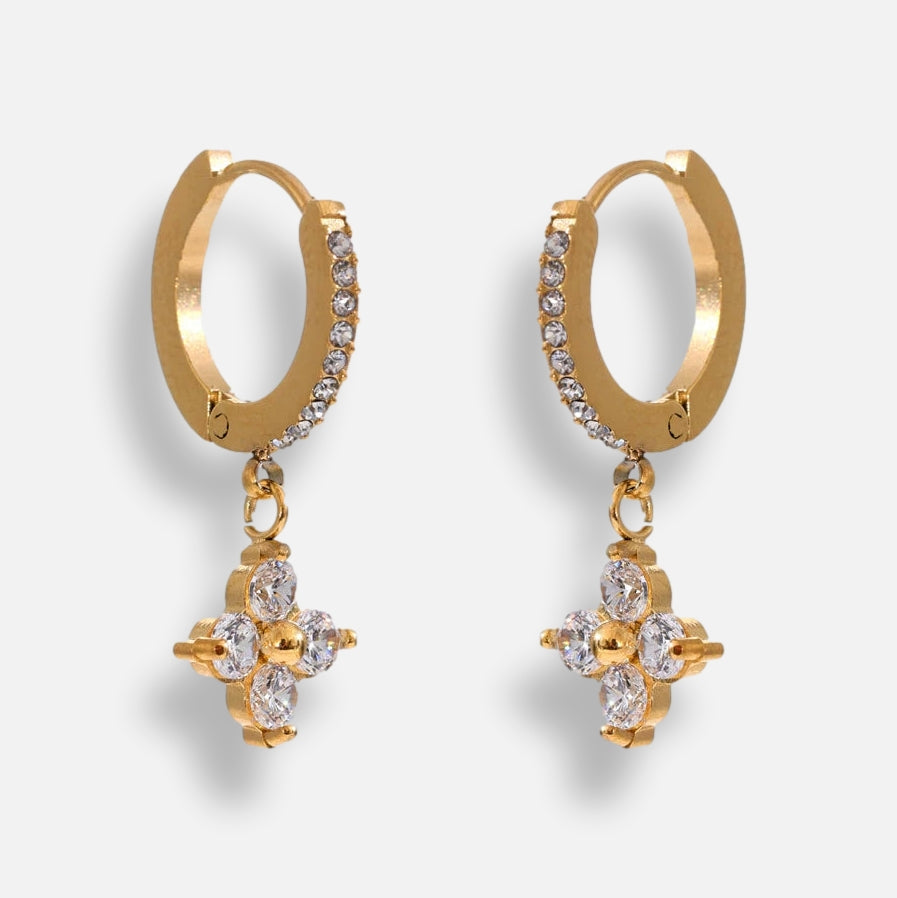 Brinco Pendente Zircônia Olivia