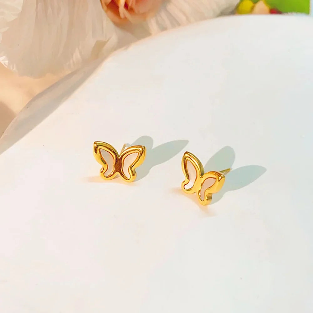 Brinco Borboleta Mármore Mari