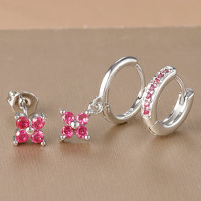 Trio de Brinco Ponto de Luz Olivia