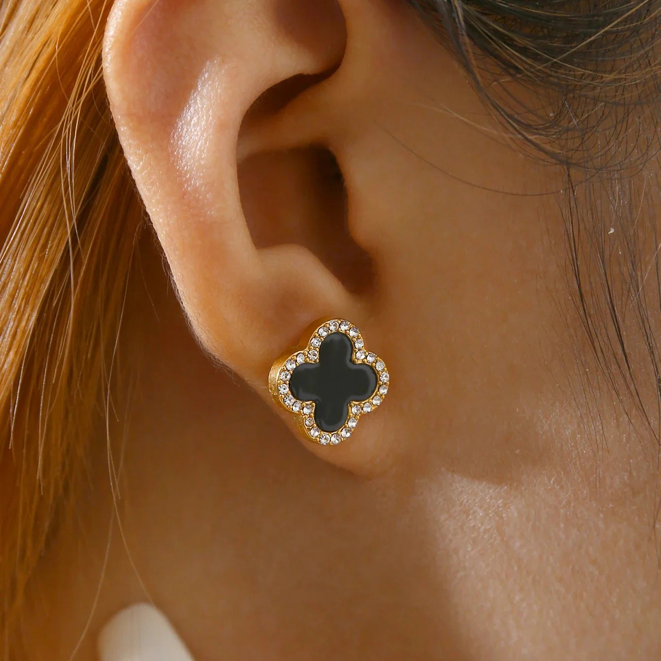 Brinco Trevo Zircônia Helena