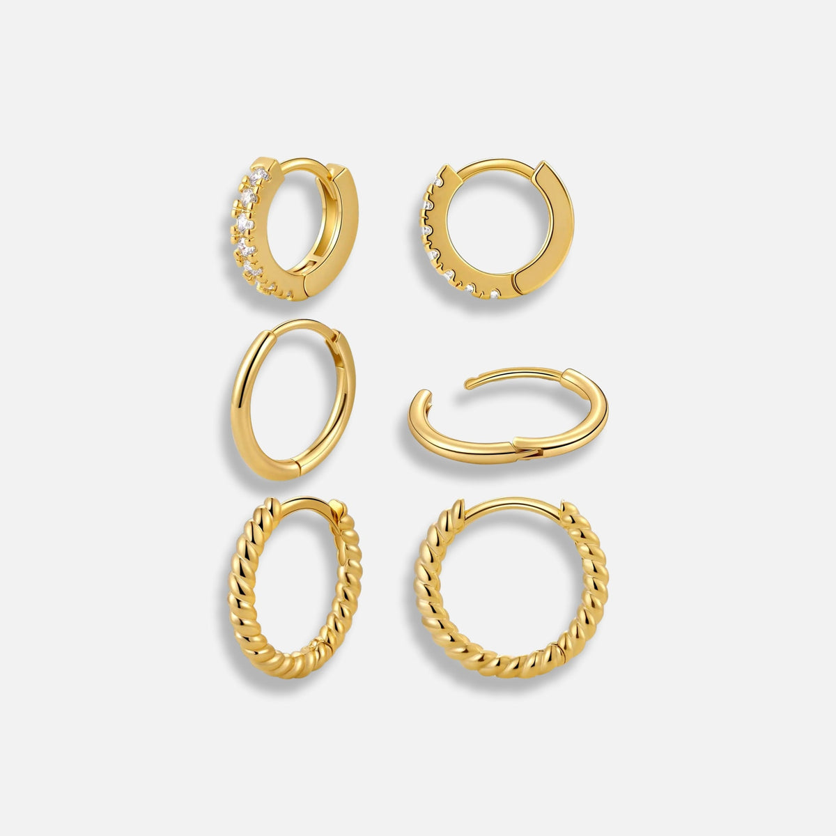 Trio de Brincos Mini Qeli