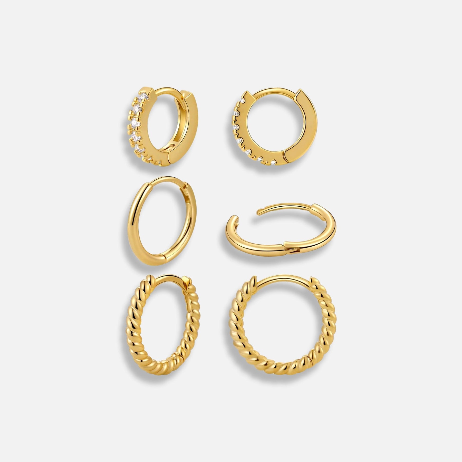 Trio de Brincos Mini Qeli