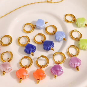 Brinco Argola Concha Colorido Uana