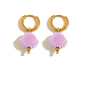 Brinco Argola Concha Colorido Uana