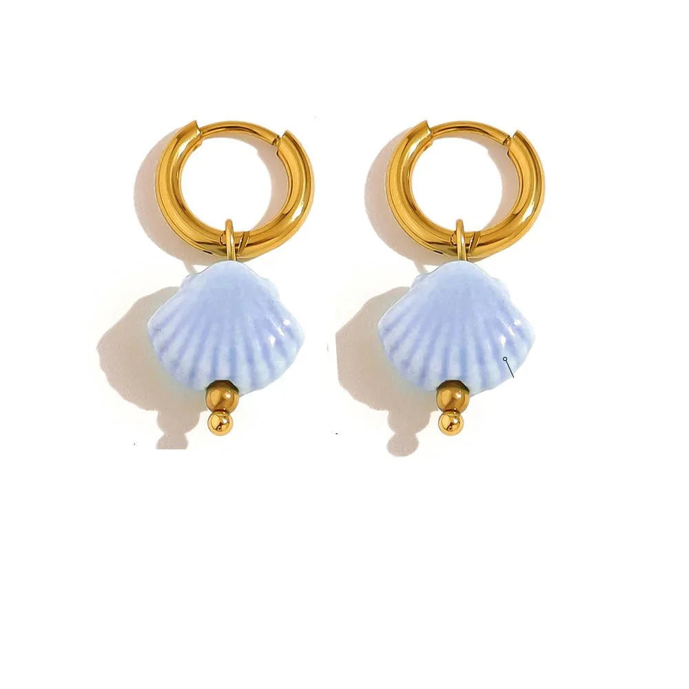 Brinco Argola Concha Colorido Uana