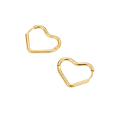 Brinco Argola Coração Una