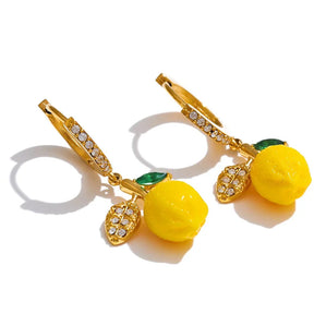 Brinco Lemon Argola Zircônia Sarah