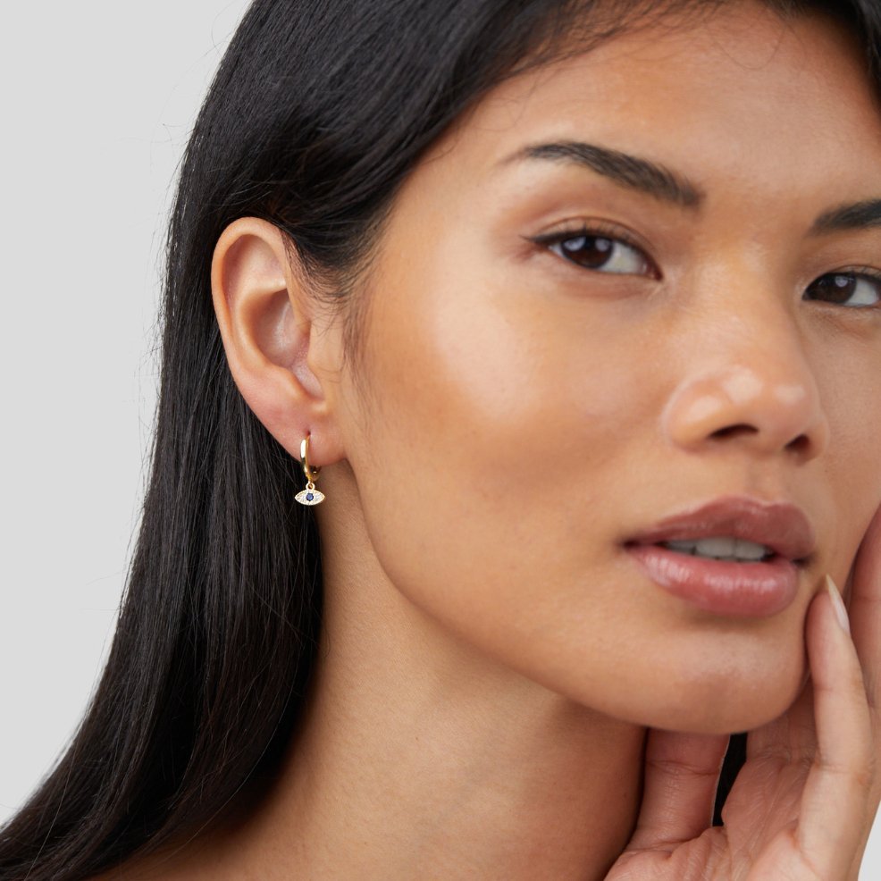 Brinco Olho Grego Zircônia Auné