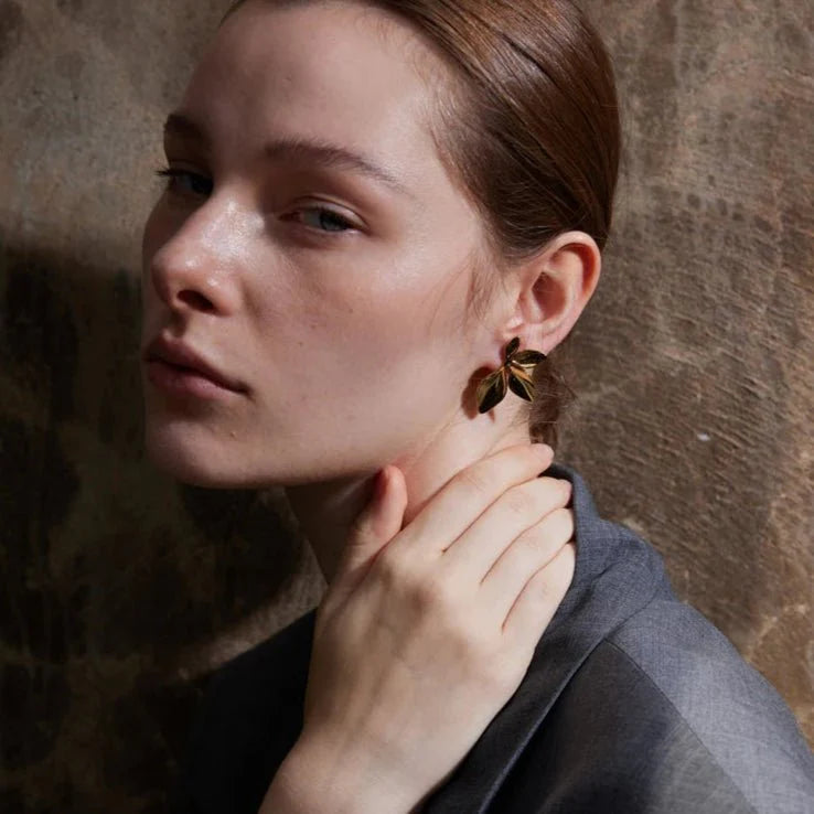 Brinco Orgânico Flor Amora