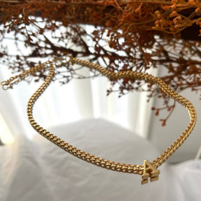 Colar Choker Inicial Corrente Inya