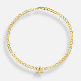 Colar Choker Inicial Corrente Inya