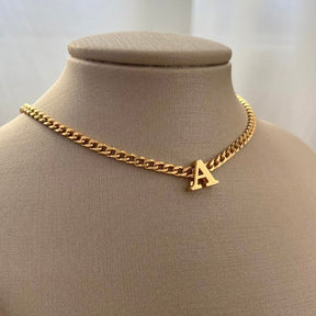 Colar Choker Inicial Corrente Inya