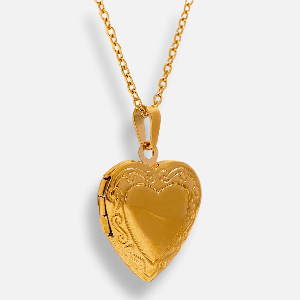 Colar Coração Relicário Loane